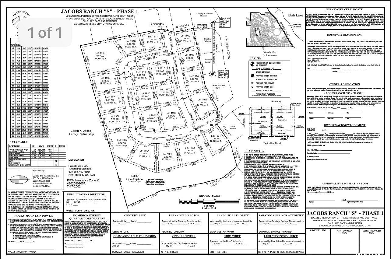 0.36 Acres of Residential Land Saratoga Springs, Utah, UT