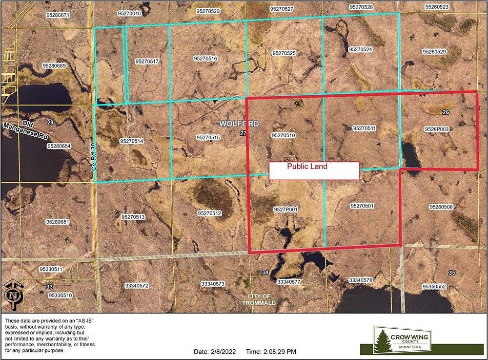 235 Acres of Recreational Land Crosby, Minnesota, MN