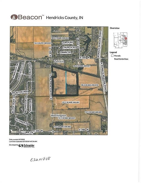 82.8 Acres of Land Brownsburg, Indiana, IN