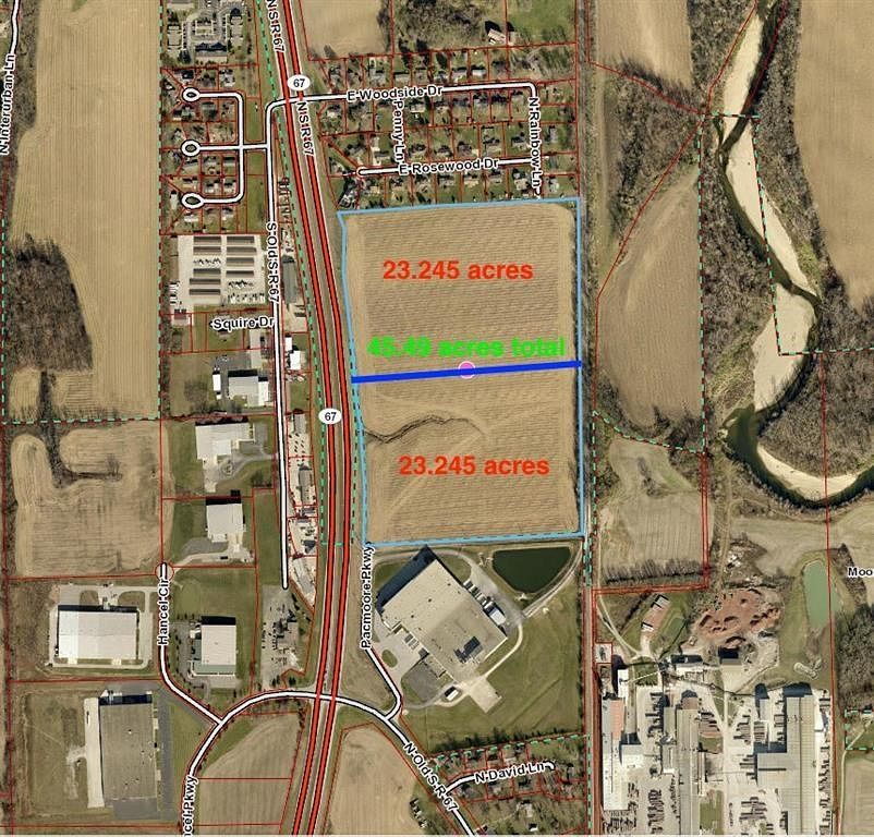 46.5 Acres of Commercial Land Mooresville, Indiana, IN