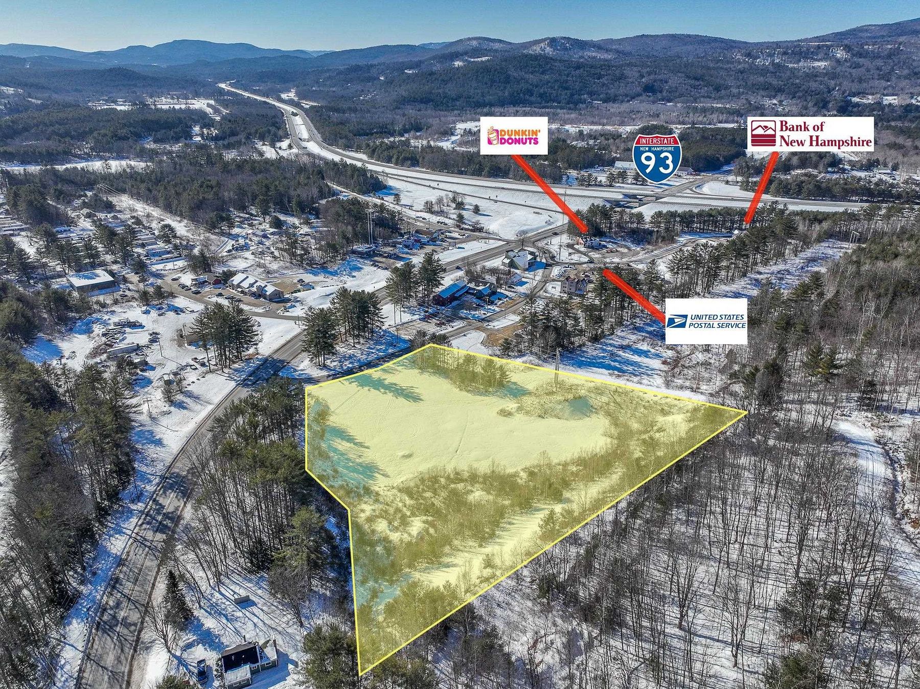 4.4 Acres of Commercial Land Campton Town, New Hampshire, NH