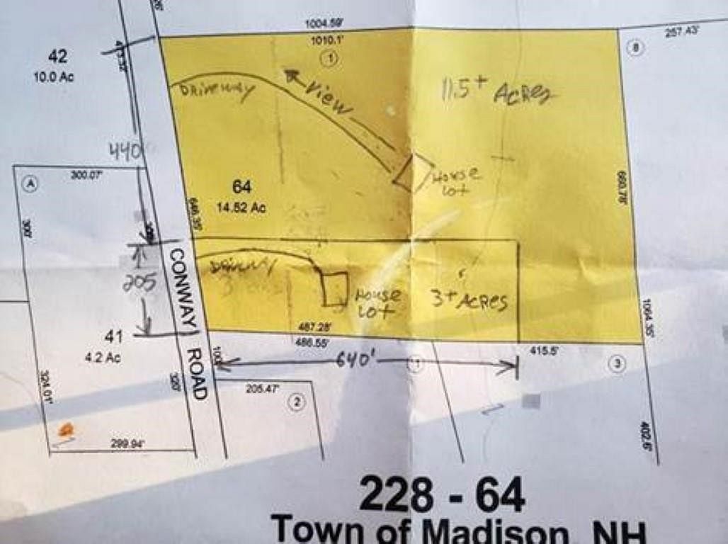 3 Acres of Residential Land Madison, New Hampshire, NH