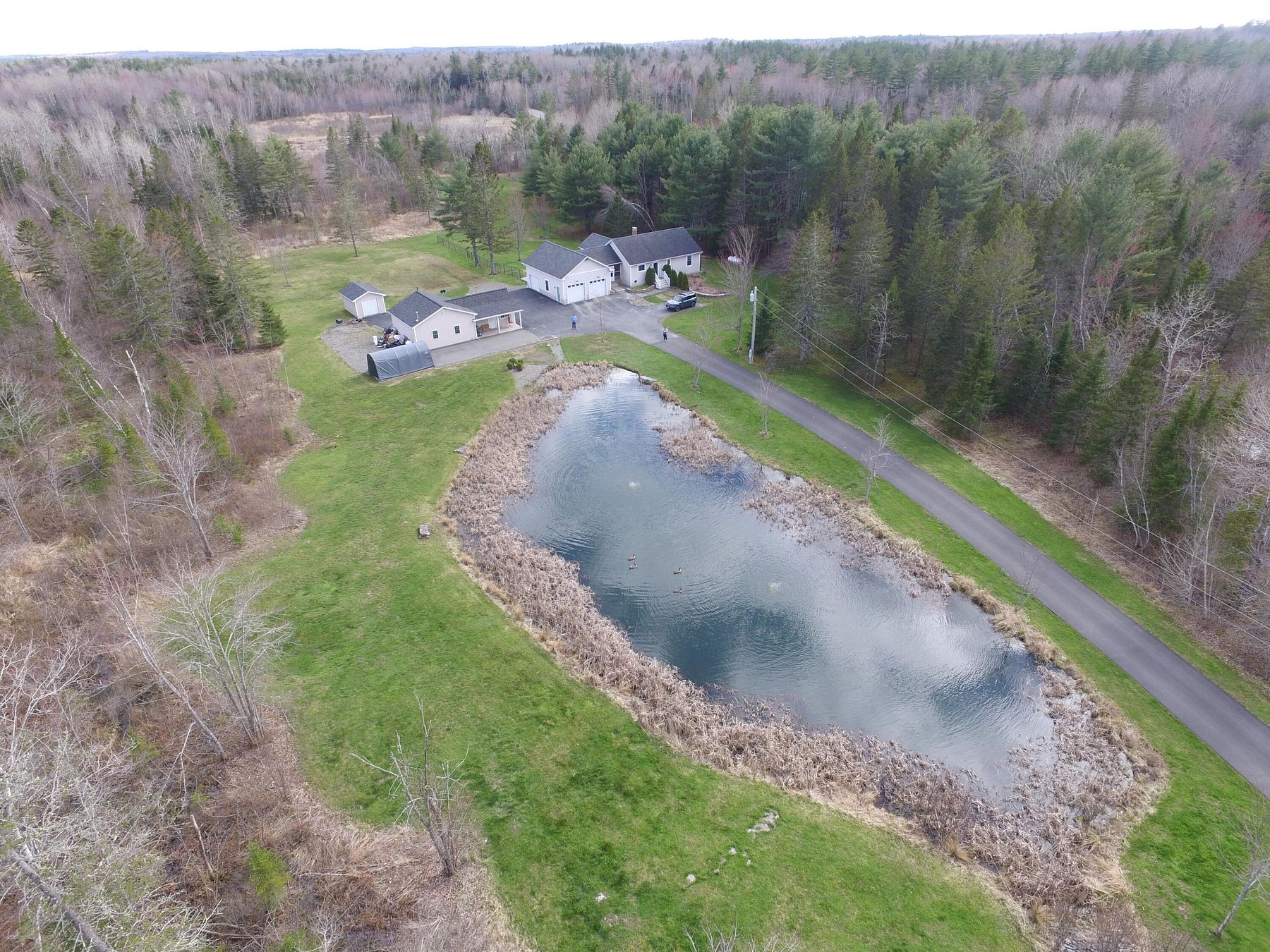 36 Acres of Land & Home Hudson, Maine, ME