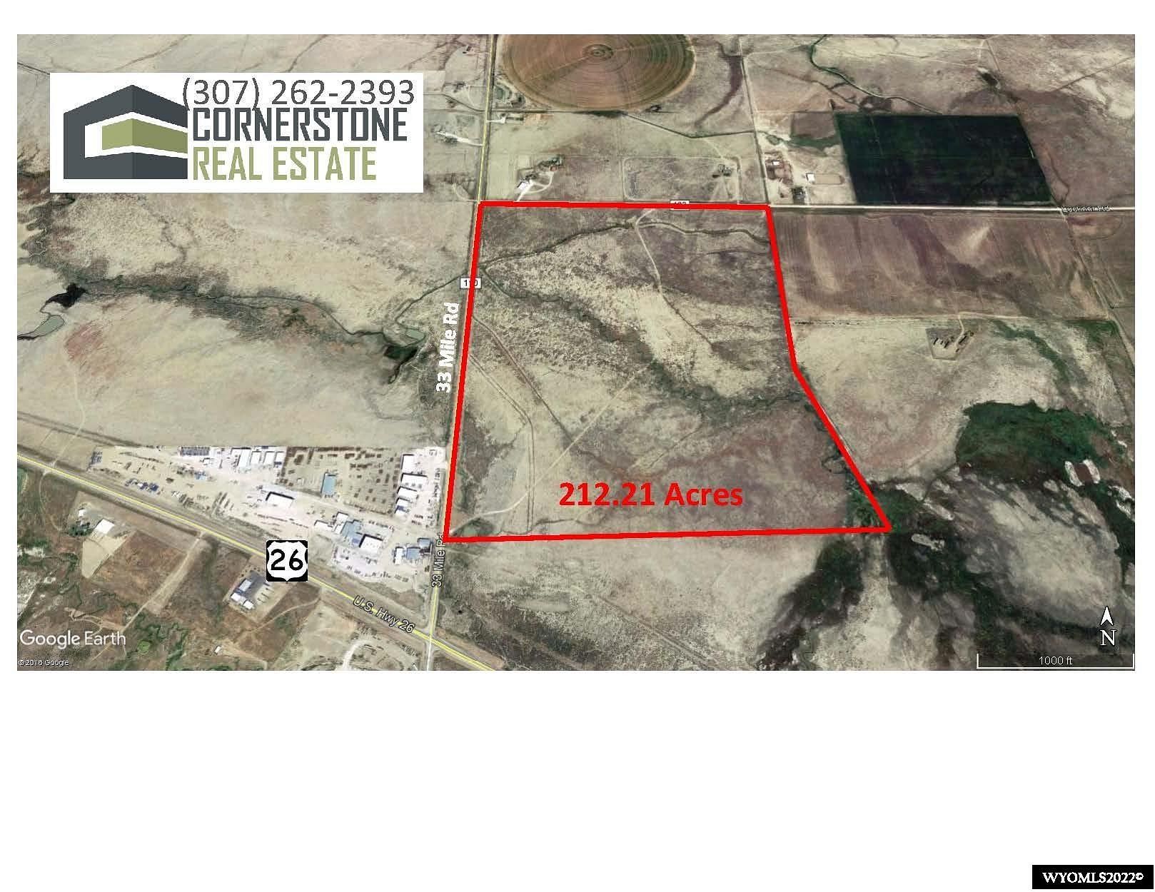 212 Acres of Agricultural Land Casper, Wyoming, WY