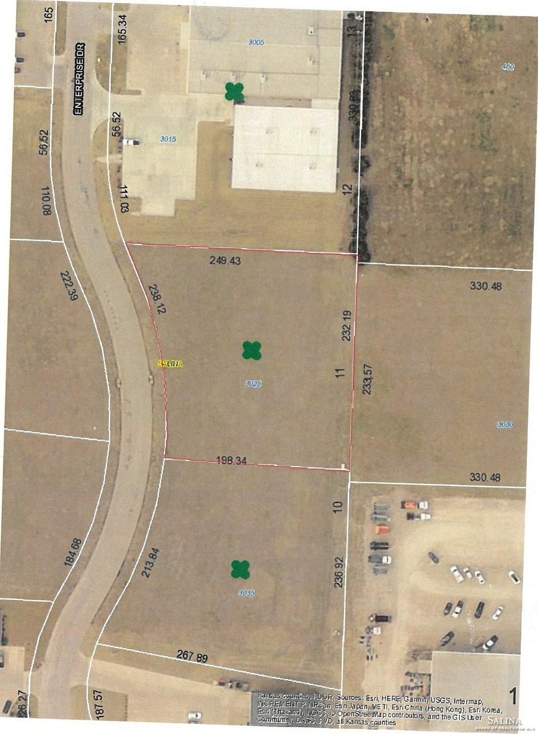 1.1 Acres of Commercial Land Salina, Kansas, KS