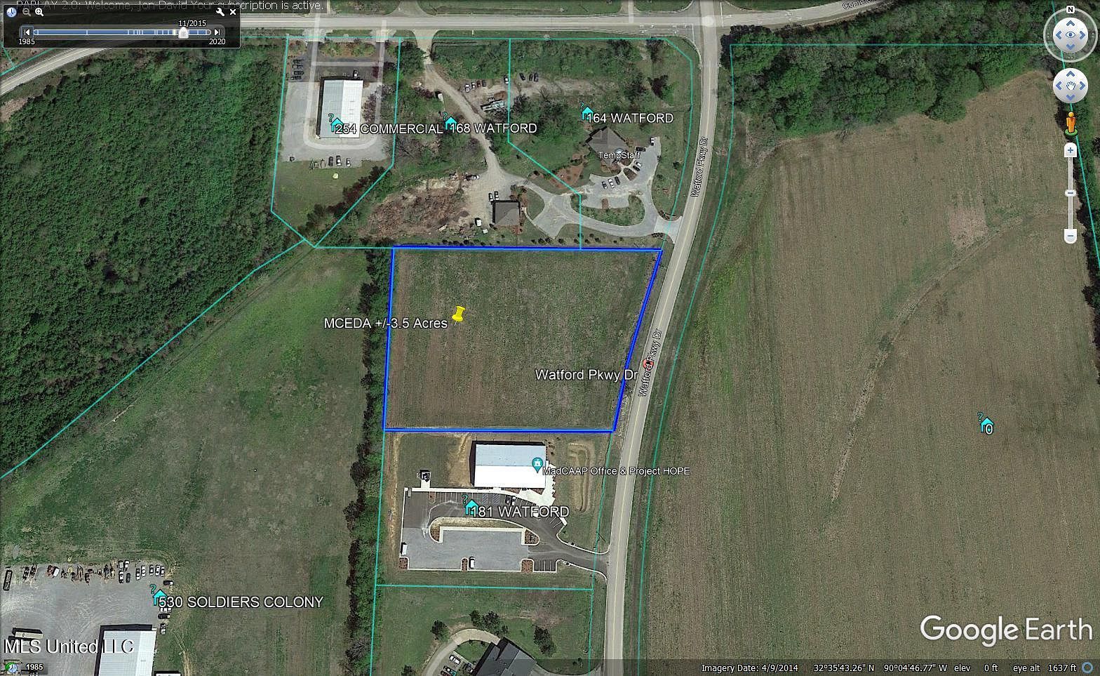 3.5 Acres of Commercial Land Canton, Mississippi, MS